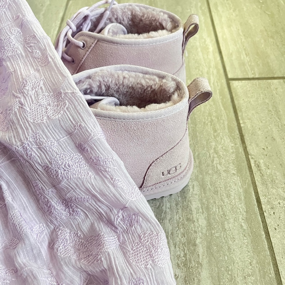 UGG Light Purple Suede Boots